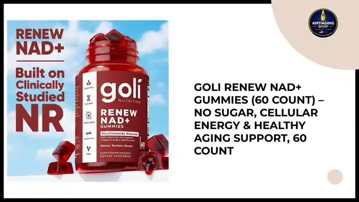 Goli Renew NAD+ Gummies (60 Count) &ndash; No sugar, Cellular Energy & Healthy Aging Support, 60 count by@Outfy