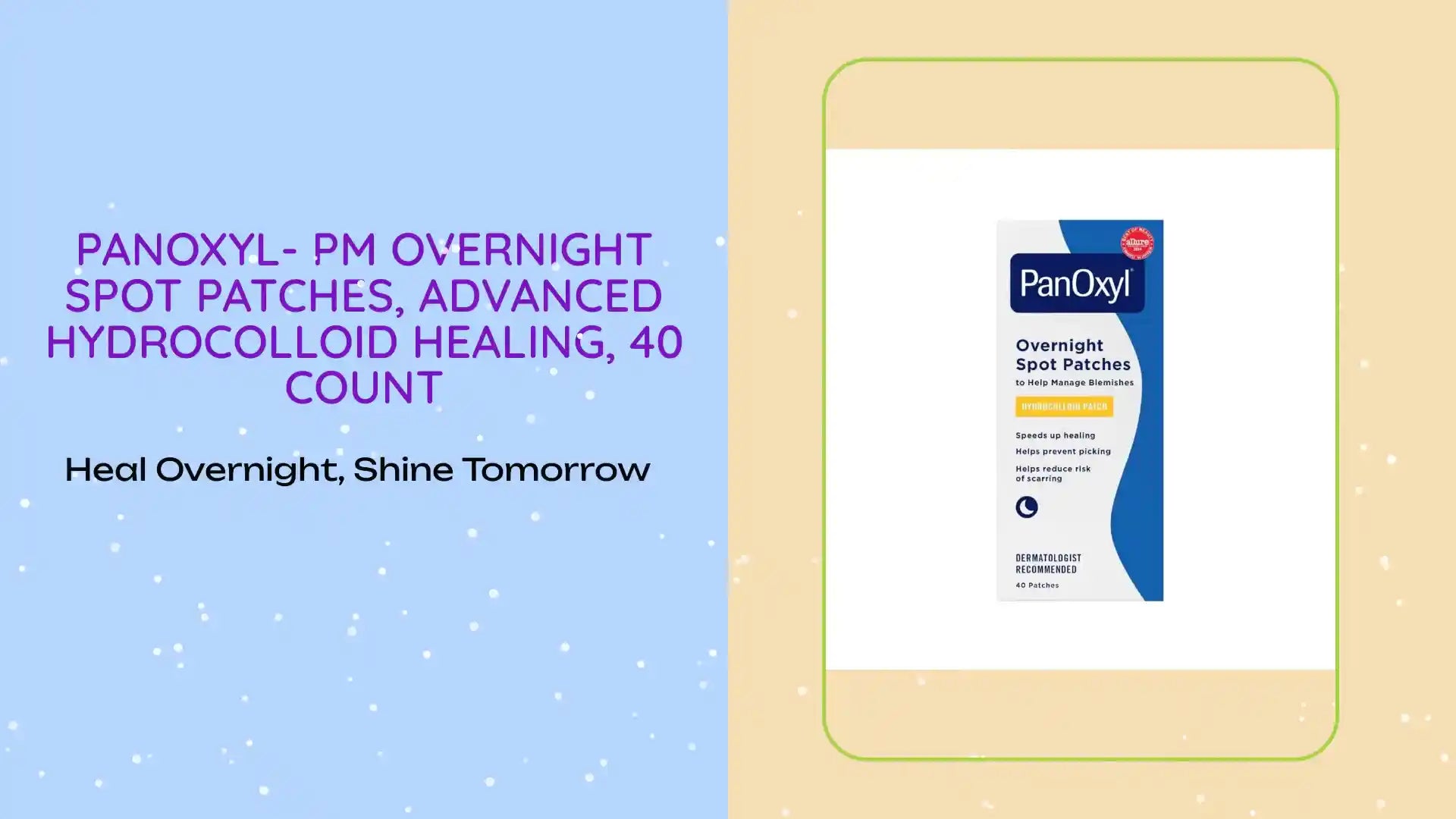 PanOxyl- PM Overnight Spot Patches, Advanced Hydrocolloid Healing, 40 Count by@Outfy