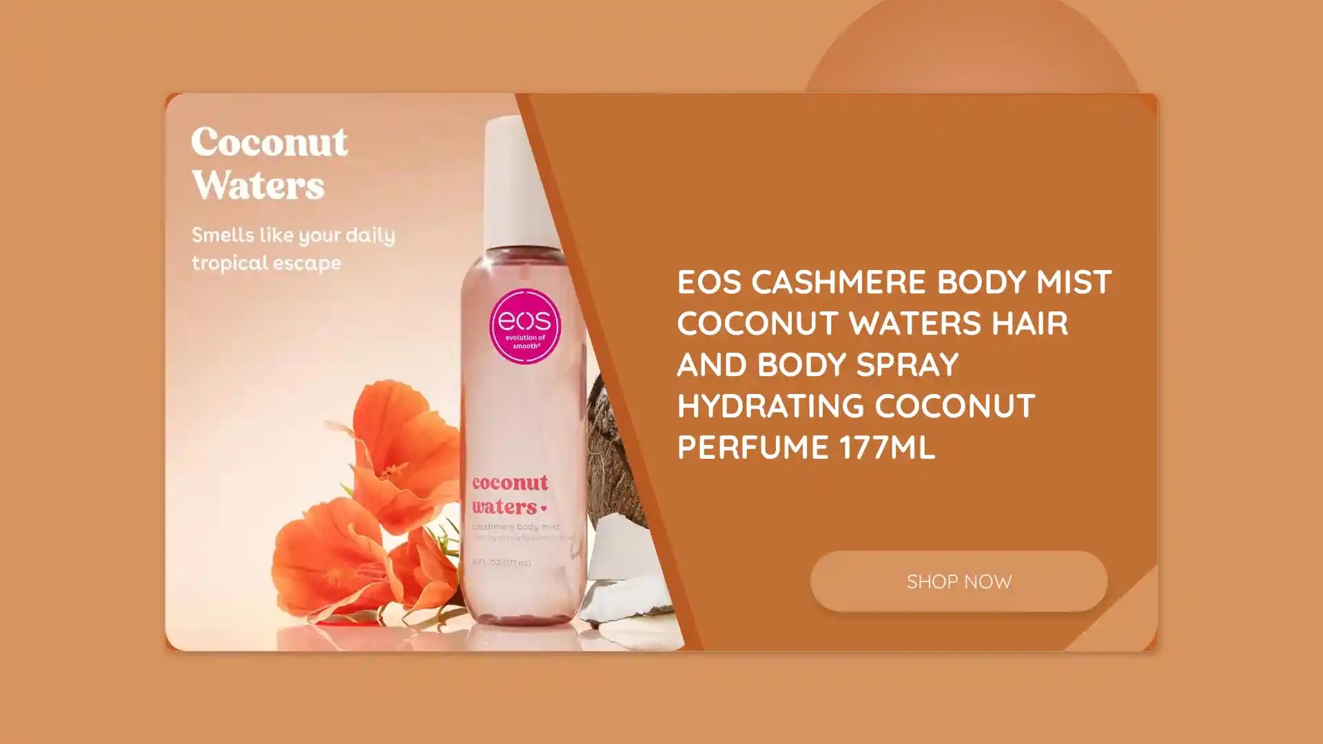 eos Cashmere Body Mist Coconut Waters Hair and Body Spray Hydrating Coconut Perfume 177ml by@Outfy