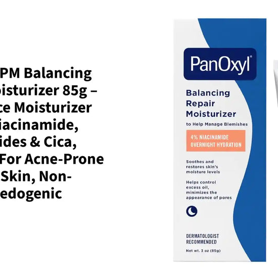 PanOxyl PM Balancing Repair Moisturizer 85g &ndash; Night Face Moisturizer with Niacinamide, Ceramides &amp; Cica, Hydrating for Acne-Prone &amp; Dry Skin, Non-Comedogenic by@Outfy