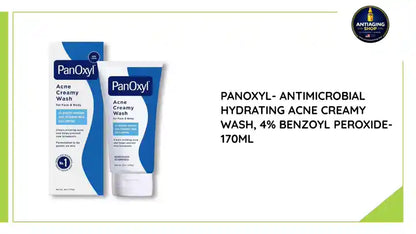 PanOxyl- Antimicrobial Hydrating Acne Creamy Wash, 4% Benzoyl Peroxide- 170ml by@Outfy
