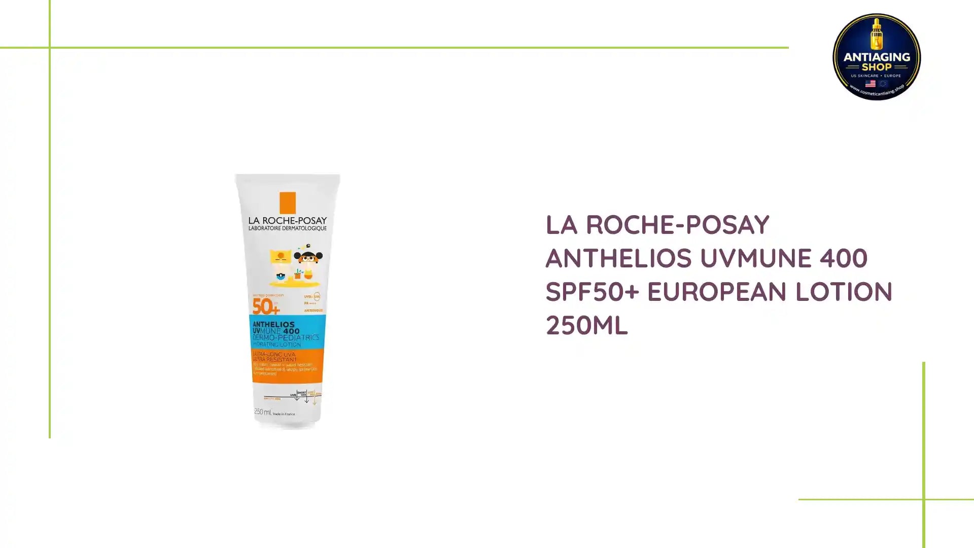 La Roche-Posay Anthelios UVMune 400 SPF50+ European Lotion 250ml by@Outfy