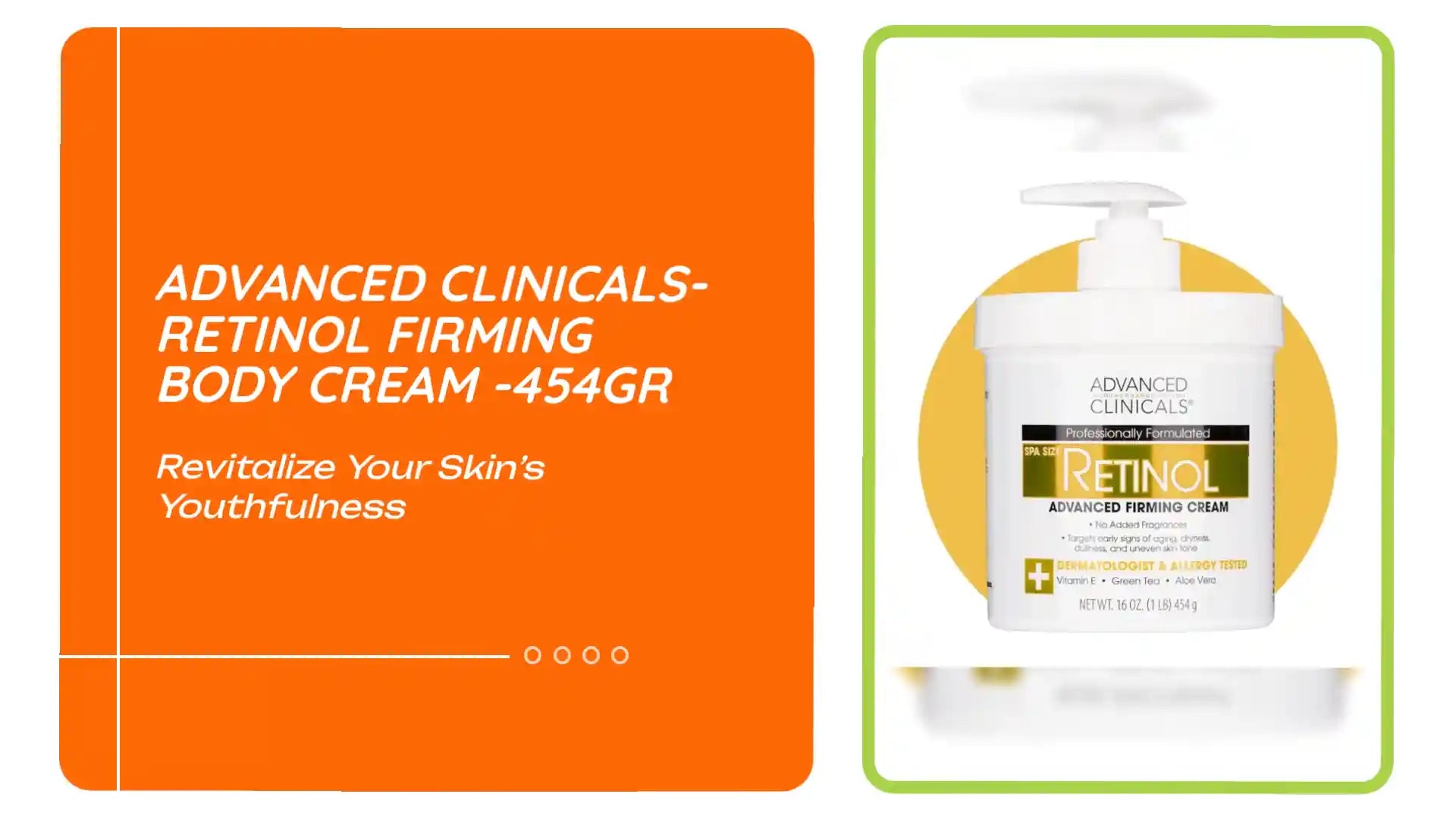 Advanced Clinicals- Retinol Firming body cream -454gr by@Outfy