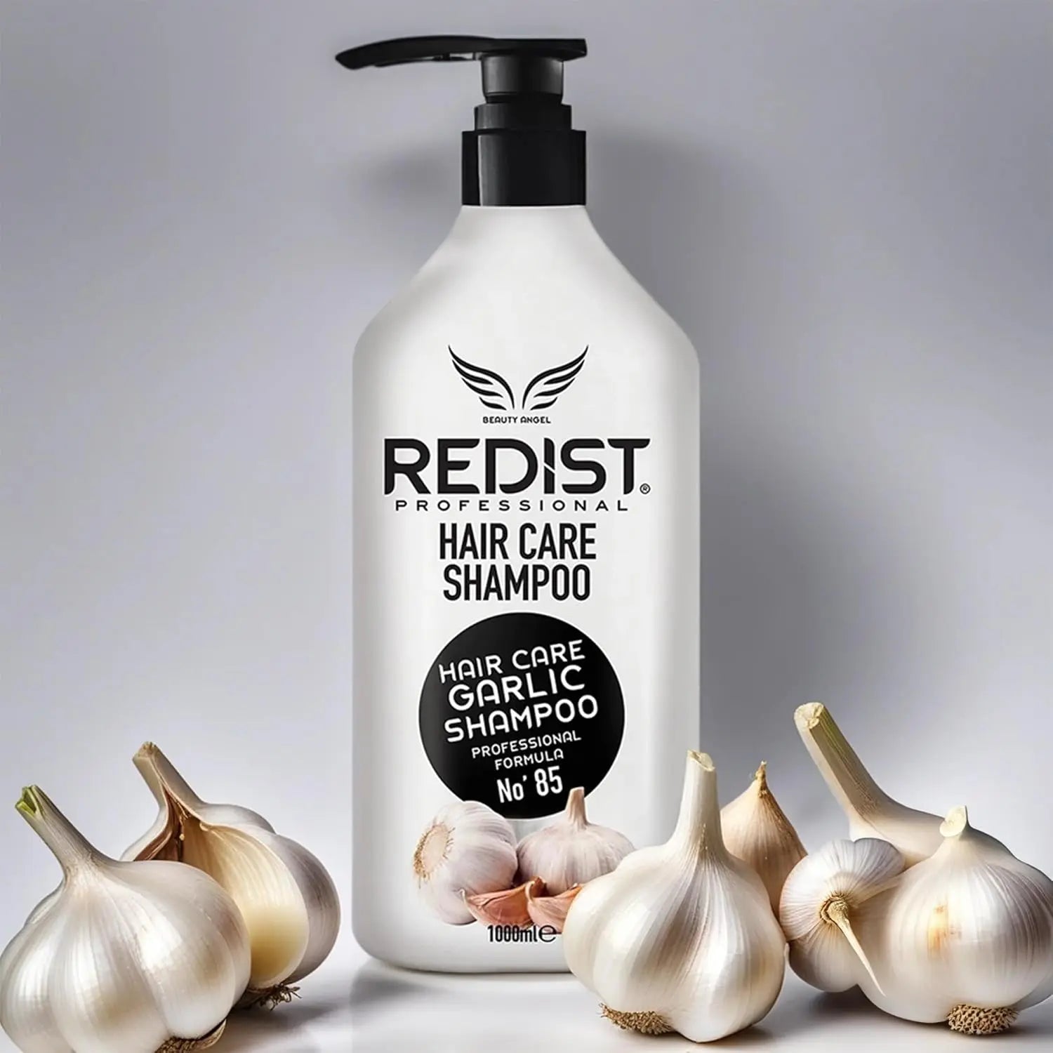 Redist Garlic Hair Shampoo Anti Hair Loss & Strengthening Formula ,1000ml - Antiaging Cosmetics