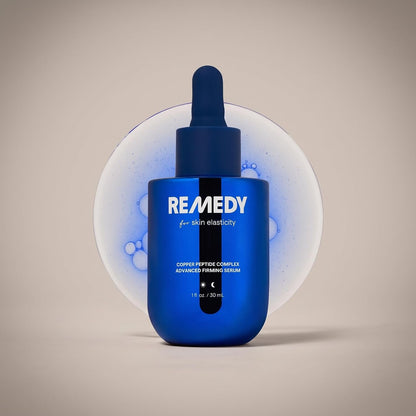 REMEDY Copper Peptide Complex Firming Serum with GHK-Cu, Peptides & Hyaluronic Acid – 30 ml - Antiaging Cosmetics