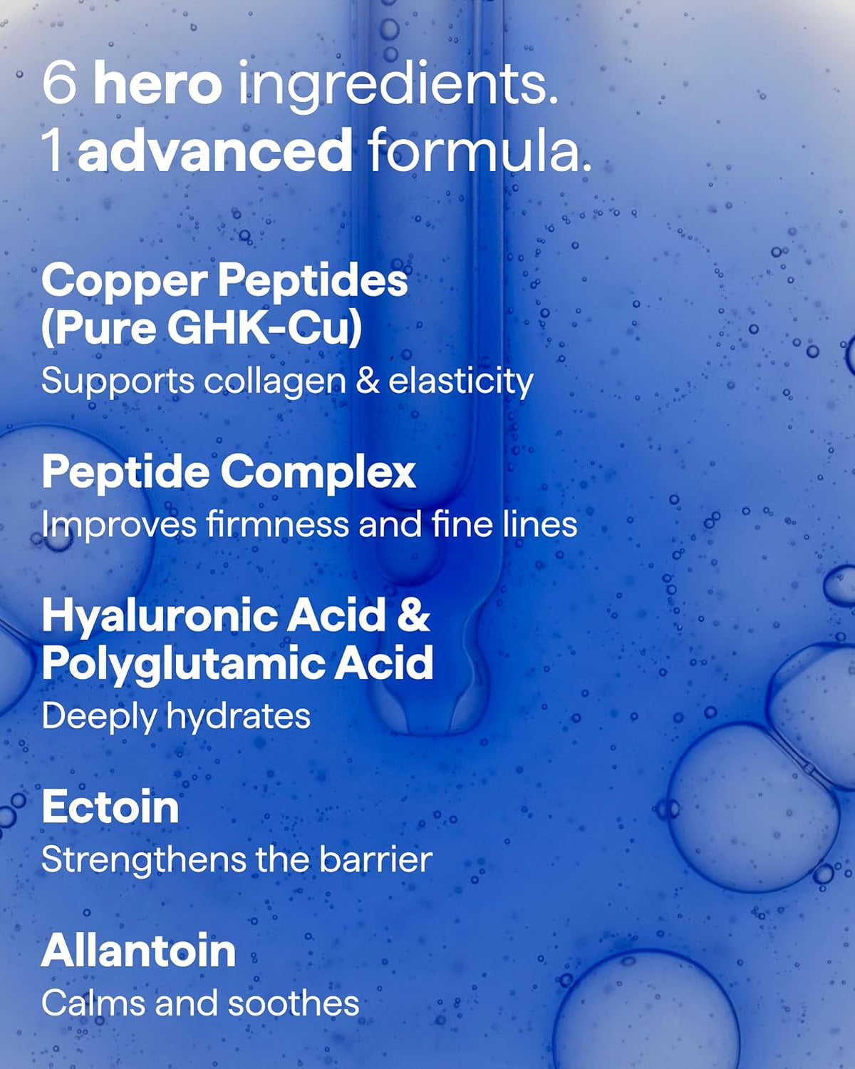 REMEDY Copper Peptide Complex Firming Serum with GHK-Cu, Peptides & Hyaluronic Acid – 30 ml - Antiaging Cosmetics