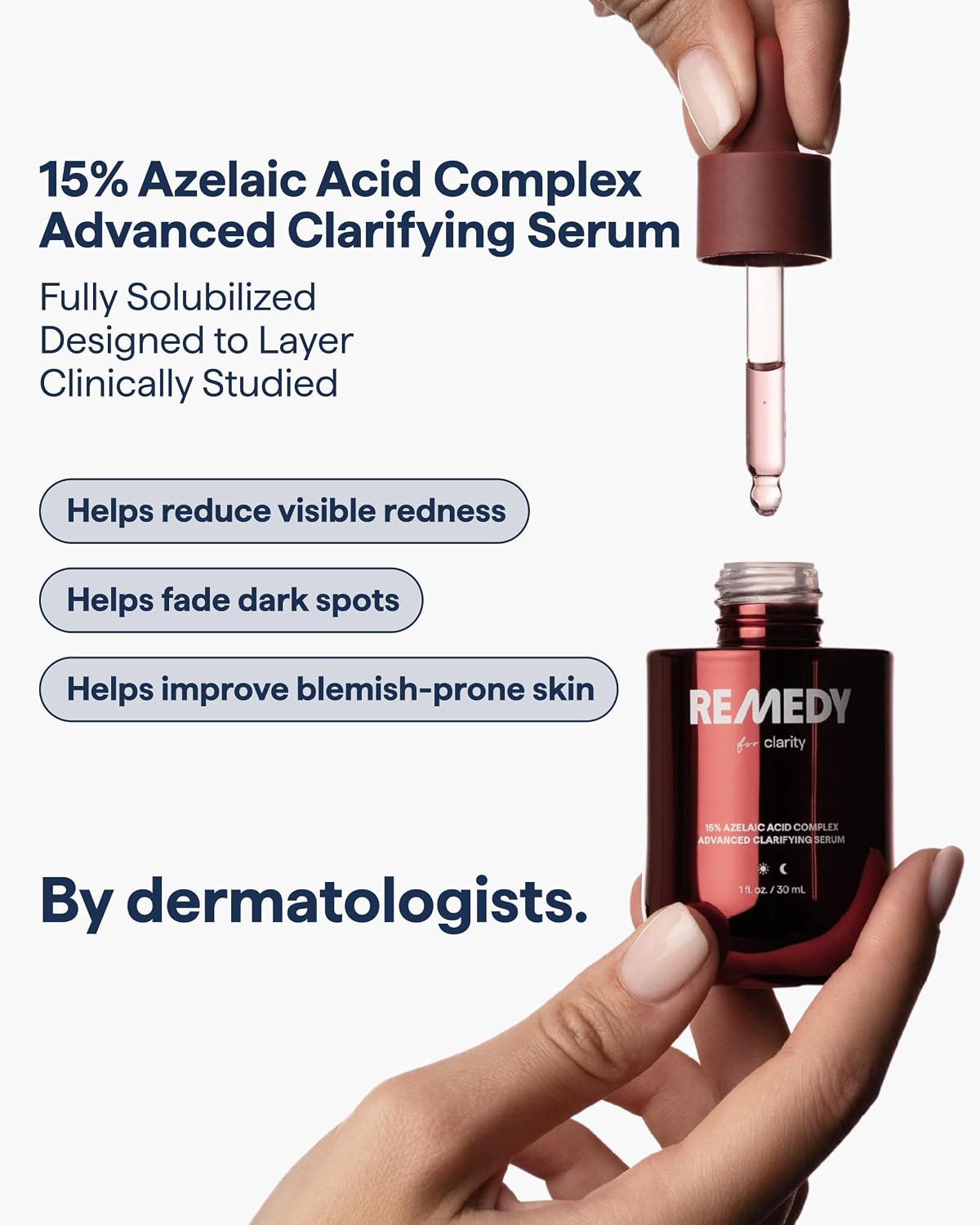 REMEDY Science 15% Azelaic Acid Complex Serum, 30 ml – Niacinamide & Beta-Glucan - Antiaging Cosmetics
