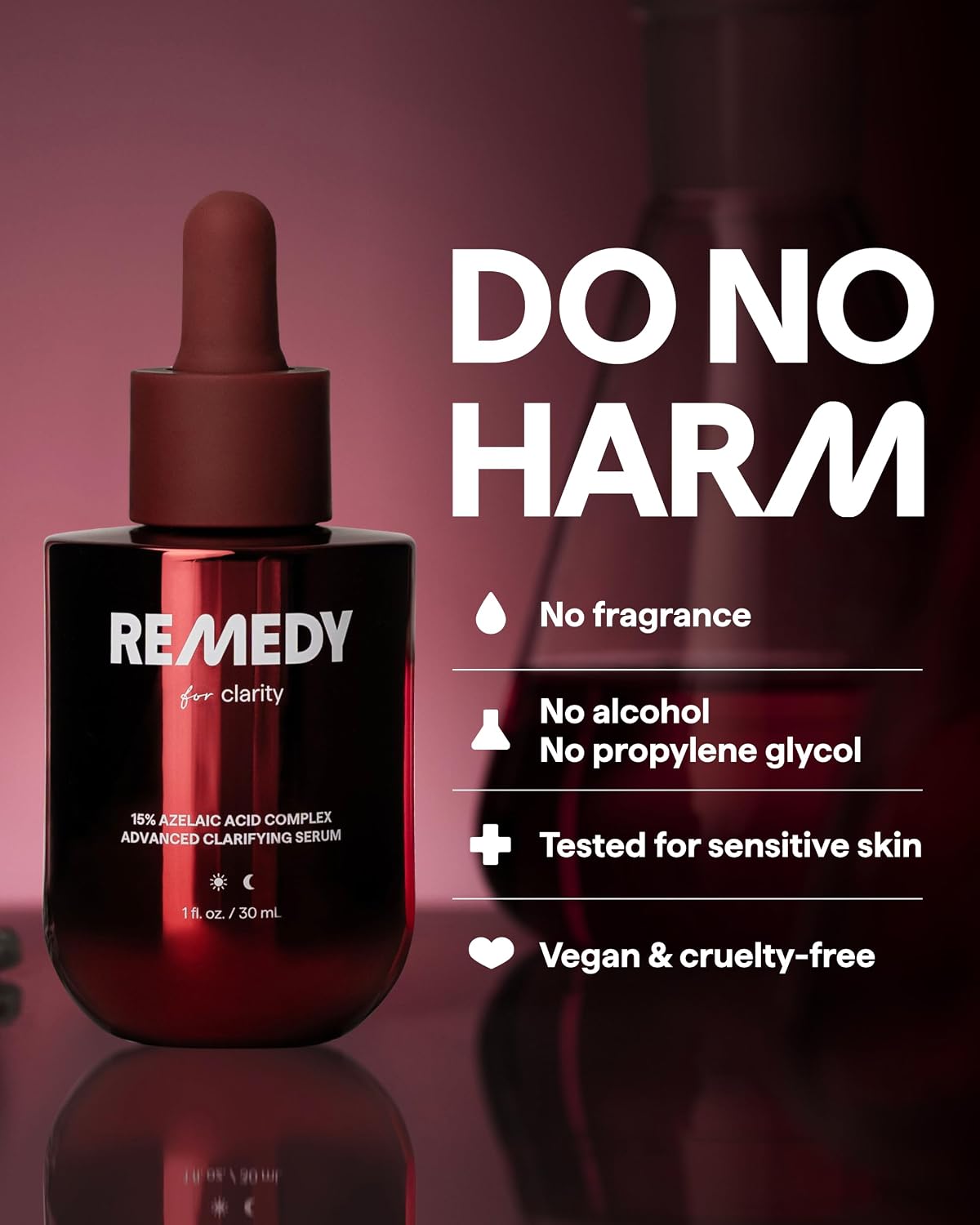 REMEDY Science 15% Azelaic Acid Complex Serum, 30 ml – Niacinamide & Beta-Glucan - Antiaging Cosmetics