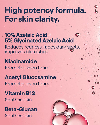 REMEDY Science 15% Azelaic Acid Complex Serum, 30 ml – Niacinamide & Beta-Glucan - Antiaging Cosmetics