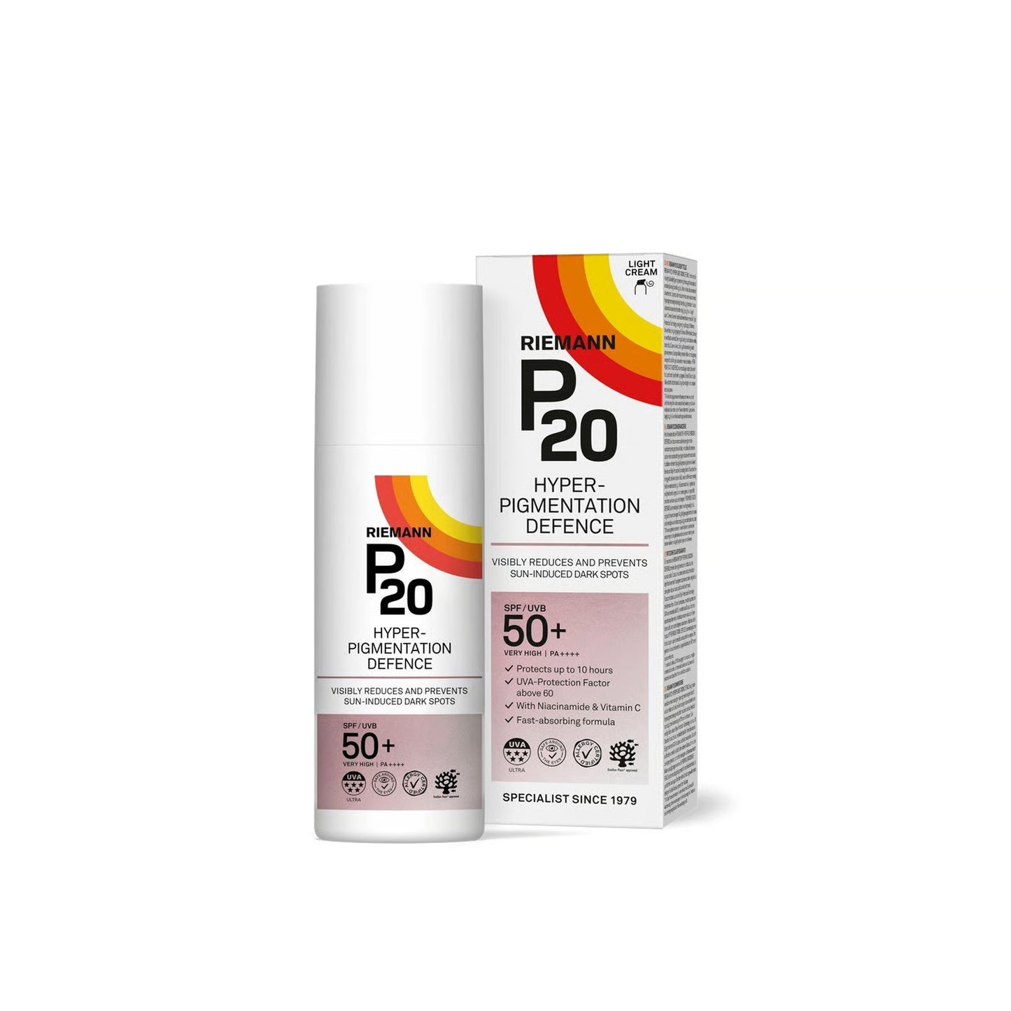Sunscreen, SPF50+, P20, Riemann, Sensitive Skin, various sizes [USA Delivery]