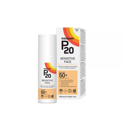 Sunscreen, SPF50+, P20, Riemann, Sensitive Skin, various sizes [USA Delivery]