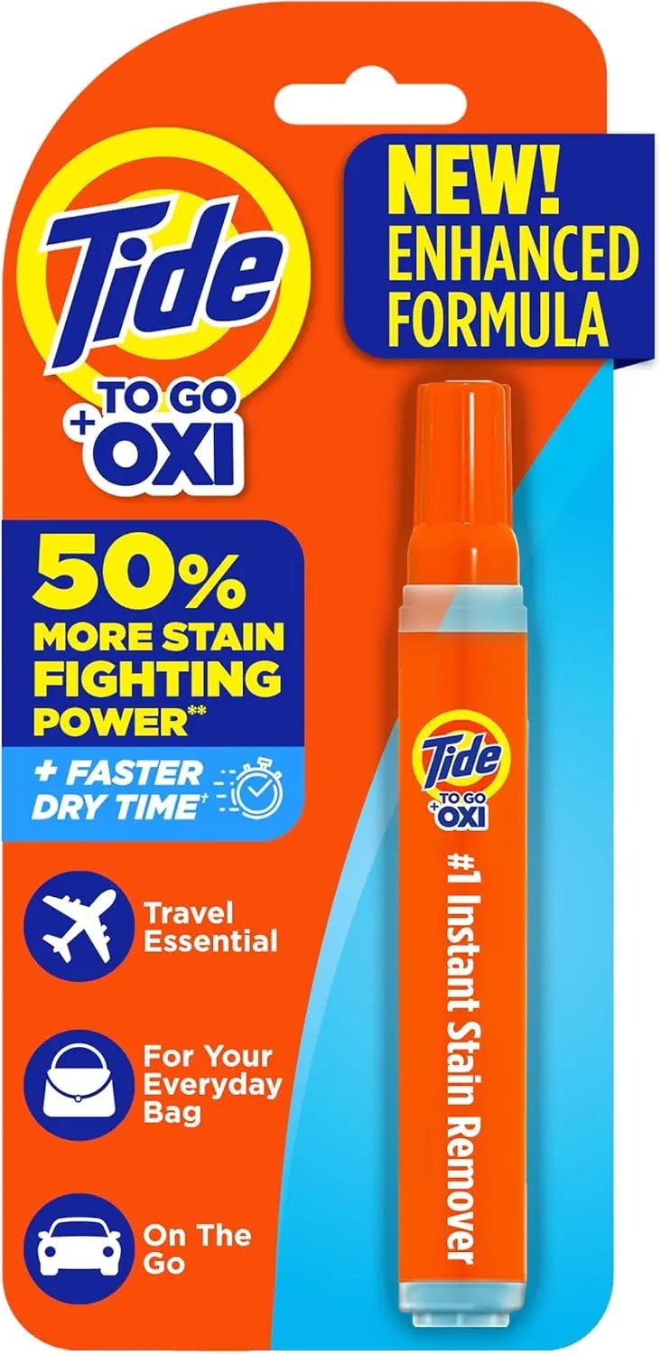 Tide To Go Stain Remover Pen – Instant Spot Cleaner for Clothes, Travel & Pocket Size, 1 Count - Antiaging Cosmetics
