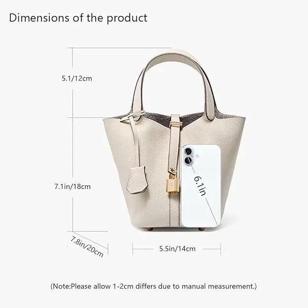 Tote Bag, Genuine Leather, Satchel Handbag, OEM - Antiaging Cosmetics