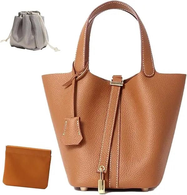 Tote Bag, Genuine Leather, Satchel Handbag, OEM - Antiaging Cosmetics