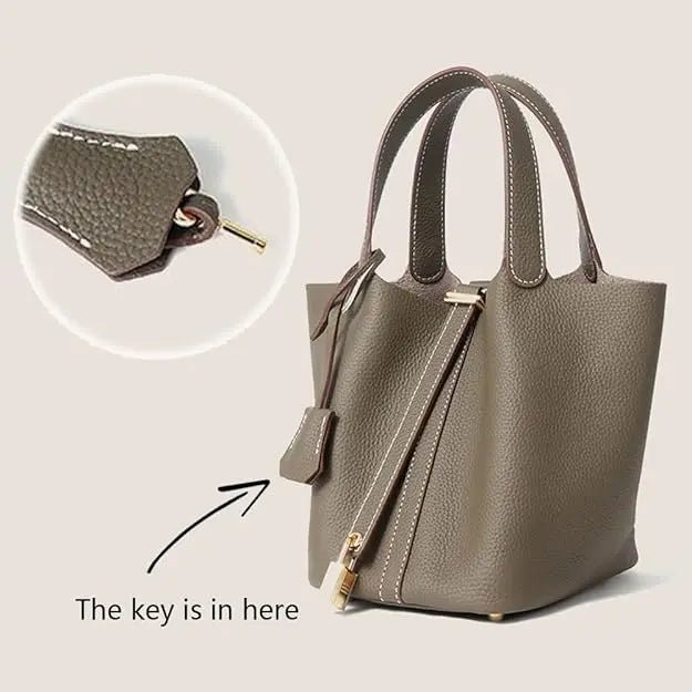 Tote Bag, Genuine Leather, Satchel Handbag, OEM - Antiaging Cosmetics