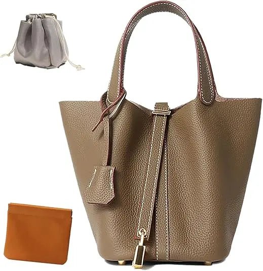Tote Bag, Genuine Leather, Satchel Handbag, OEM - Antiaging Cosmetics