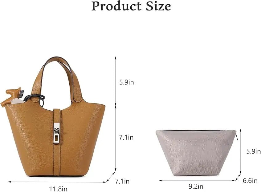 Tote bag, Small Purse, Women, Vegan Leather - Antiaging Cosmetics