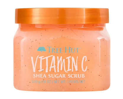 Tree Hut - Vitamin C Shea Exfoliating Sugar Scrub, 18 oz - 510gr - Antiaging Cosmetics