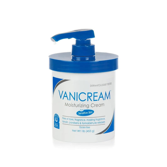 Vanicream, Moisturizing Cream, For Sensitive Skin, Fragrance Free (Pump), 1 lb (453 g) - Antiaging Cosmetics