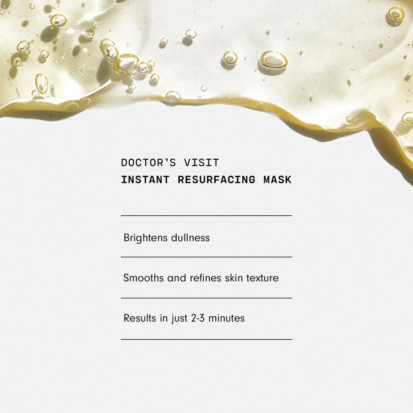 Versed - Doctor's Visit Skin Resurfacing Face Mask - Glycolic Acid + Lactic Acid - 50ml - Antiaging Cosmetics
