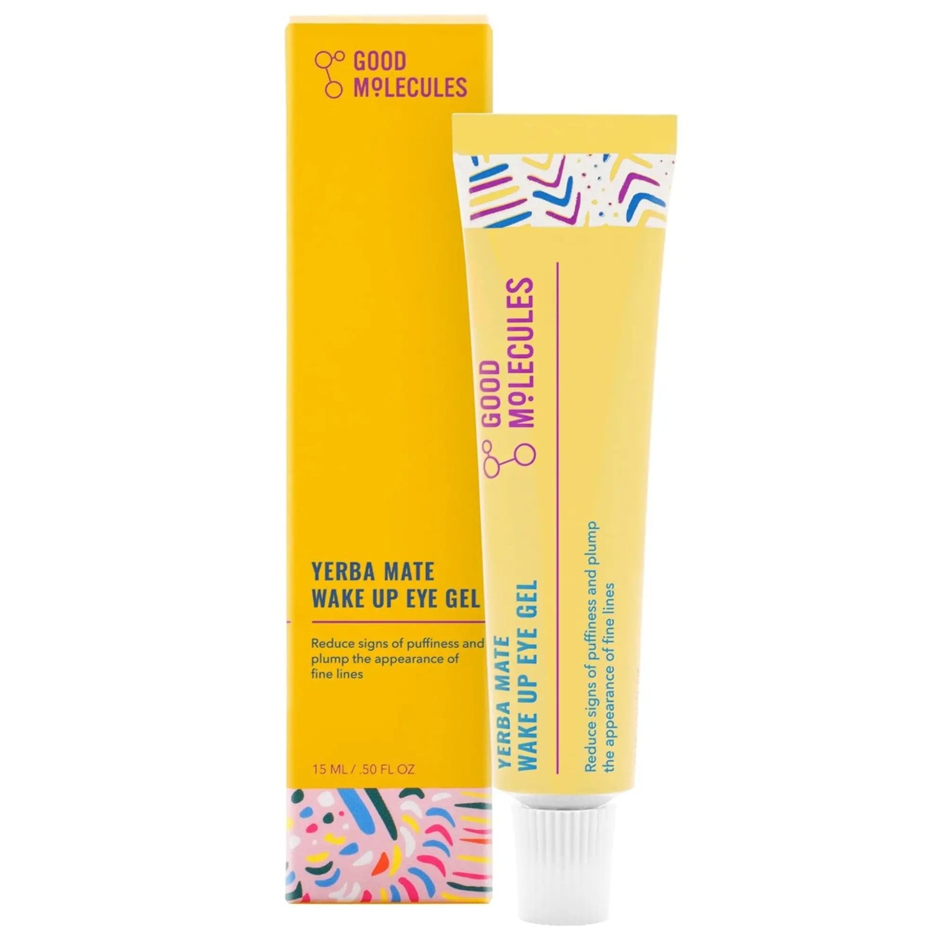 Yerba Mate Eye Gel GOOD MOLECULES - Caffeine and Peptides EYE GEL - 15ml - Antiaging Cosmetics